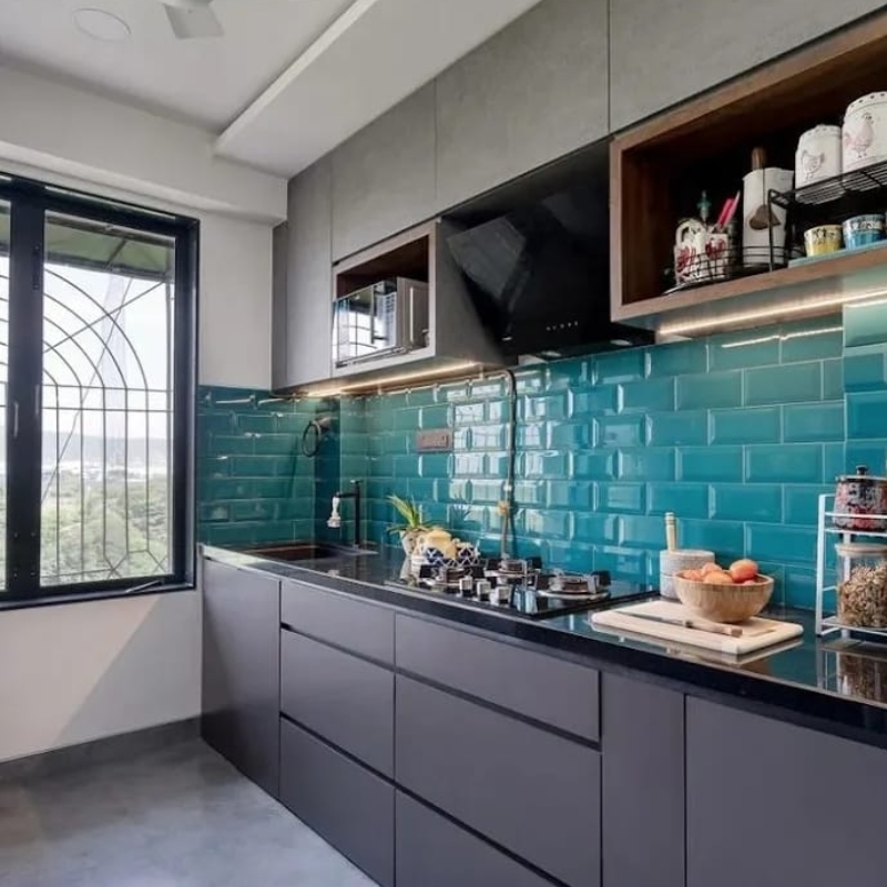 Kitchen tile fitting